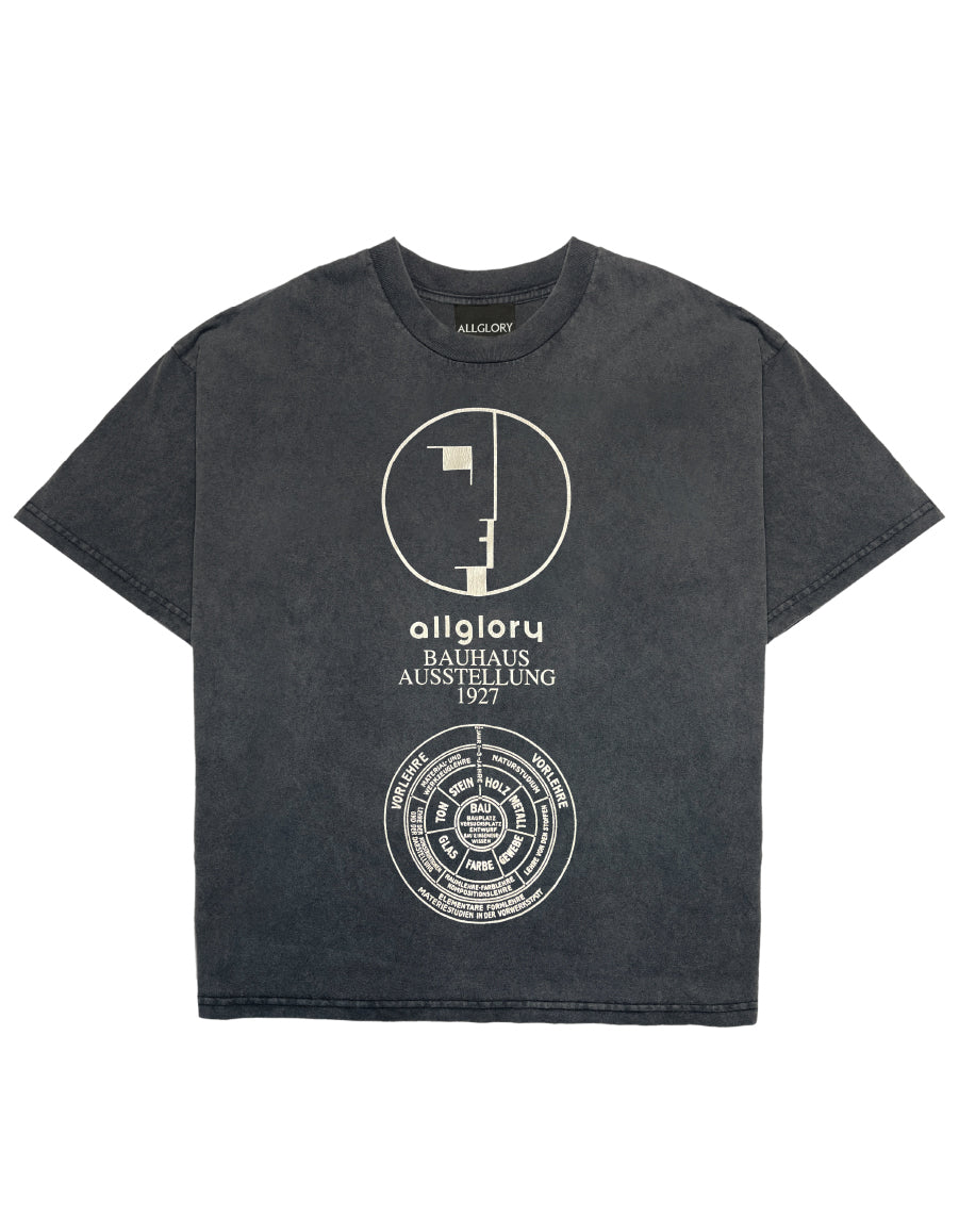 BAUHAUS Camiseta ALLGLORY Vintage Sun Black FRENTE