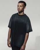 BLANK Camiseta ALLGLORY Relic Black Destroyed MODELO FRENTE