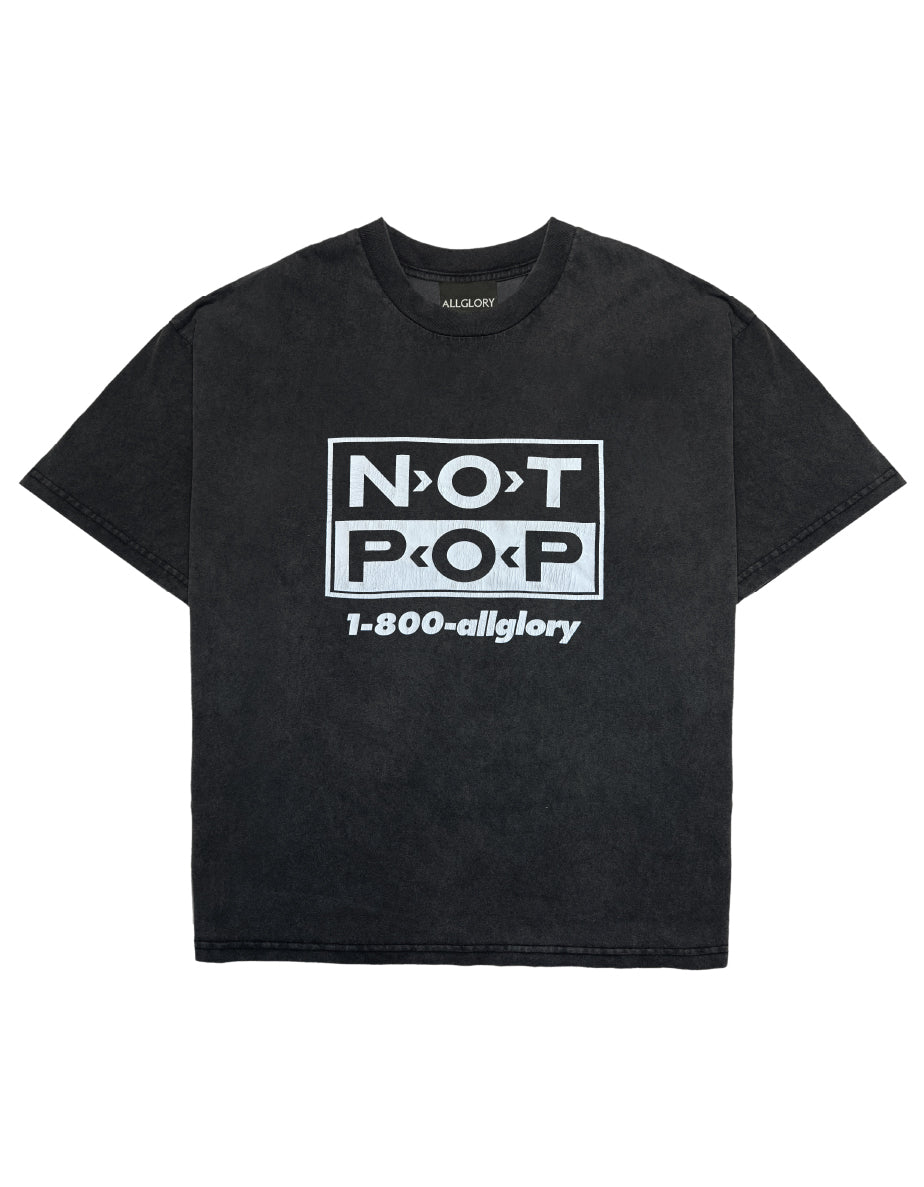 NOT POP Camiseta ALLGLORY Vintage Relic Black FRENTE