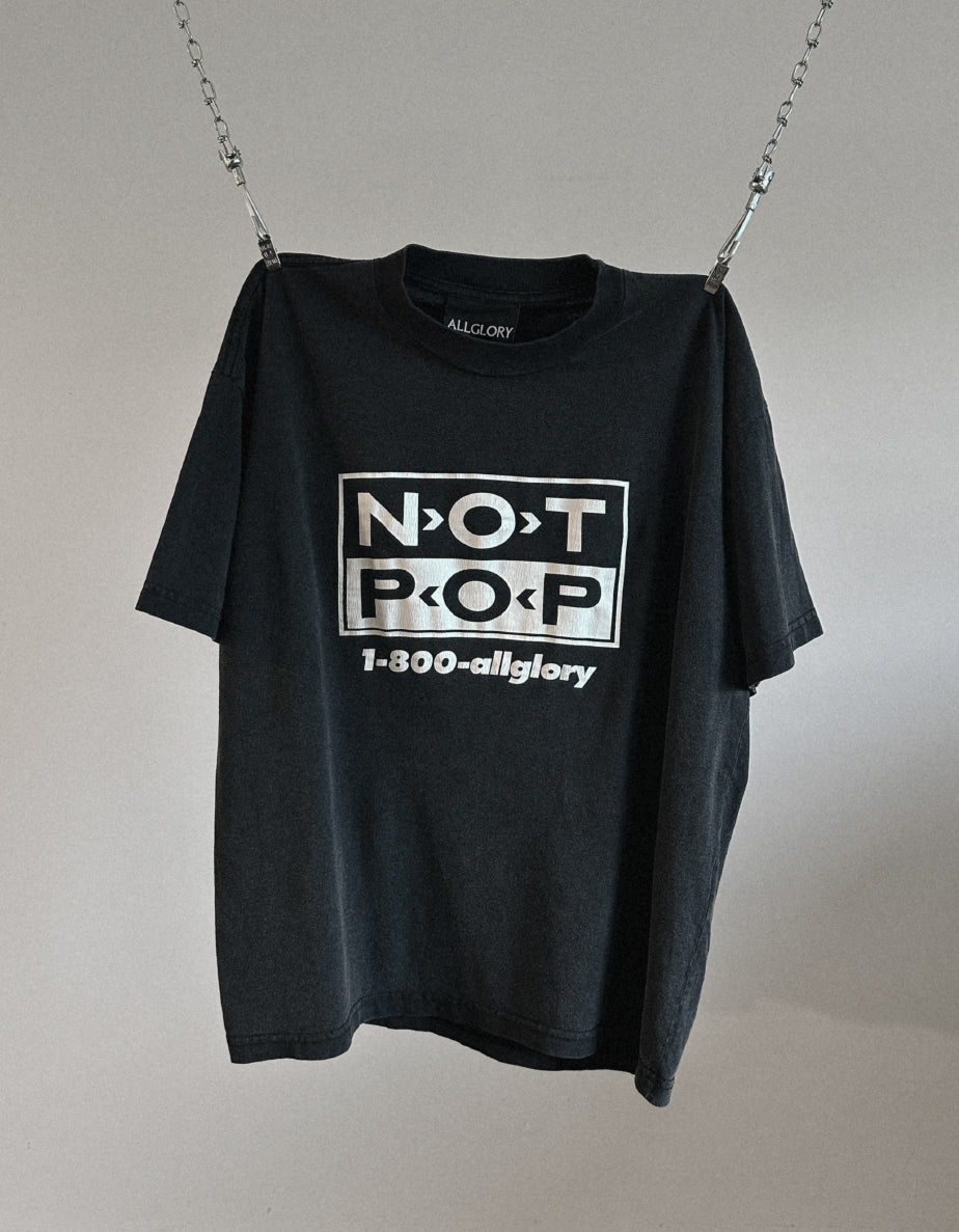 NOT POP Camiseta ALLGLORY Vintage Relic Black FRENTE 2