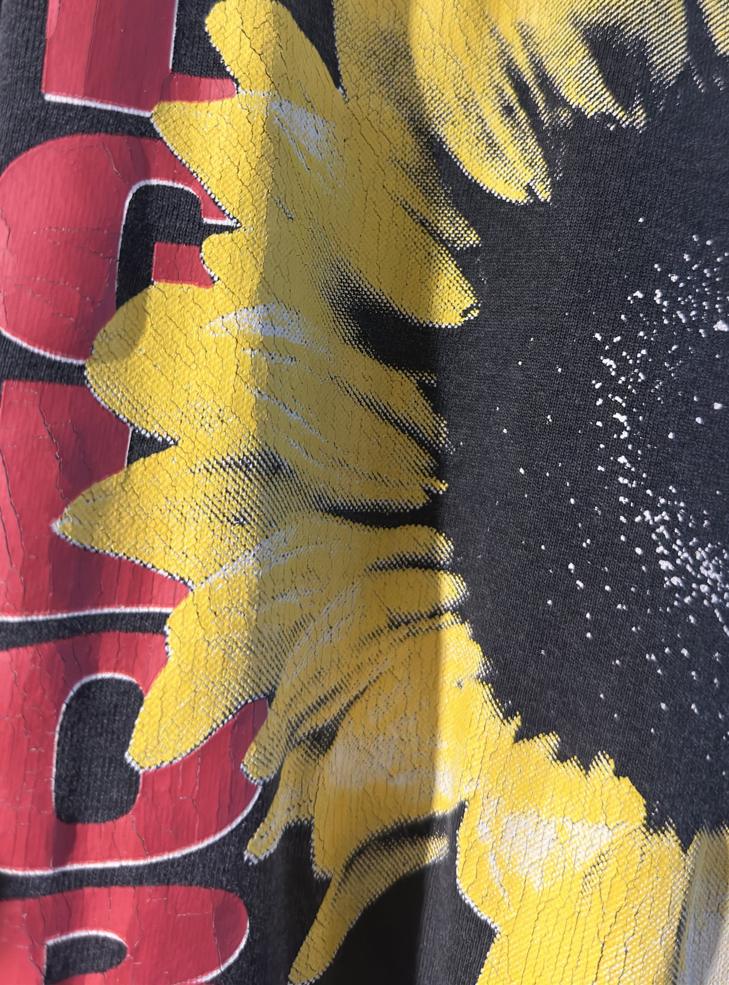 SUPERSONIC Camiseta ALLGLORY Vintage Sun Black DETALHE