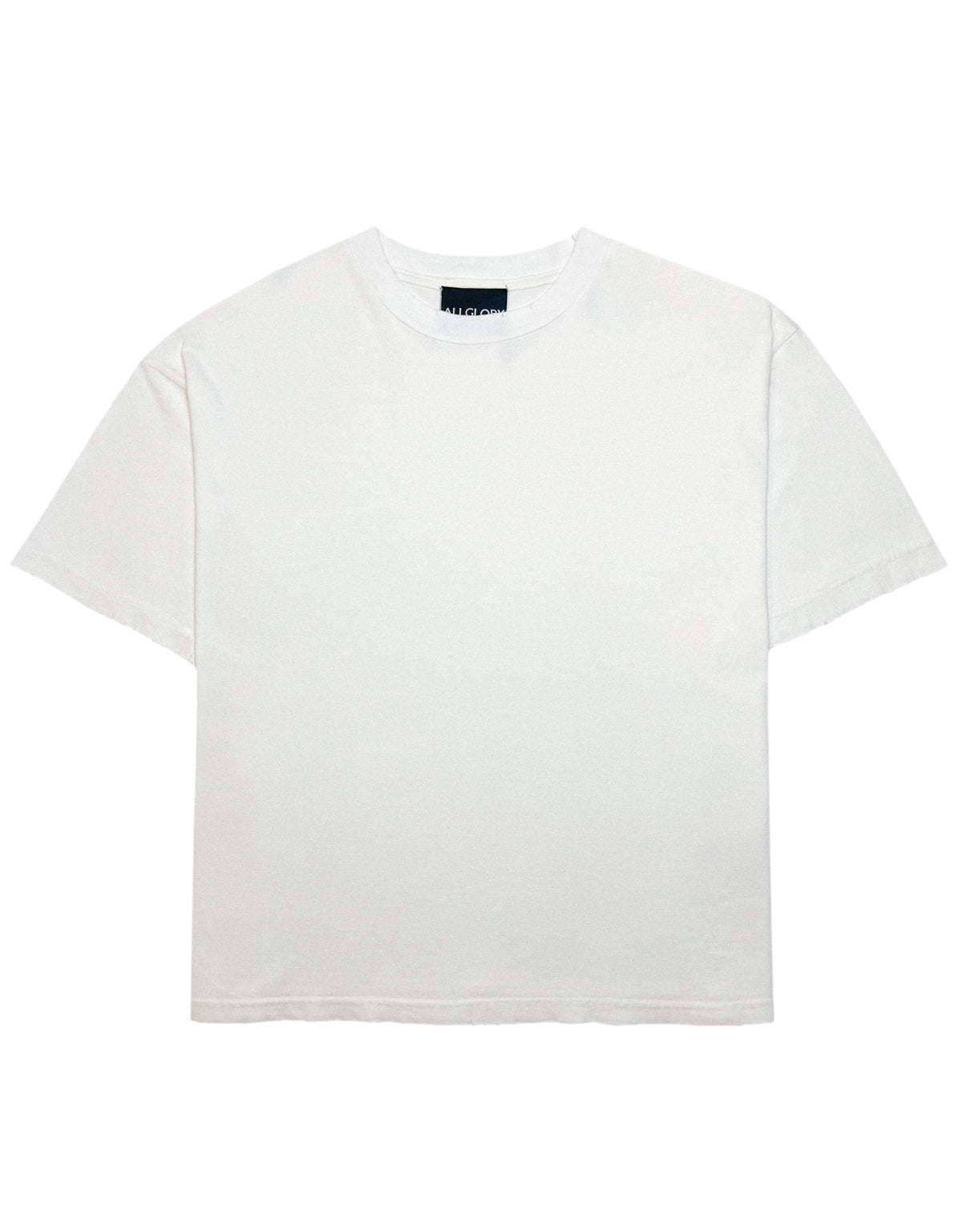 BLANK Camiseta ALLGLORY Off-White Destroyed FRENTE